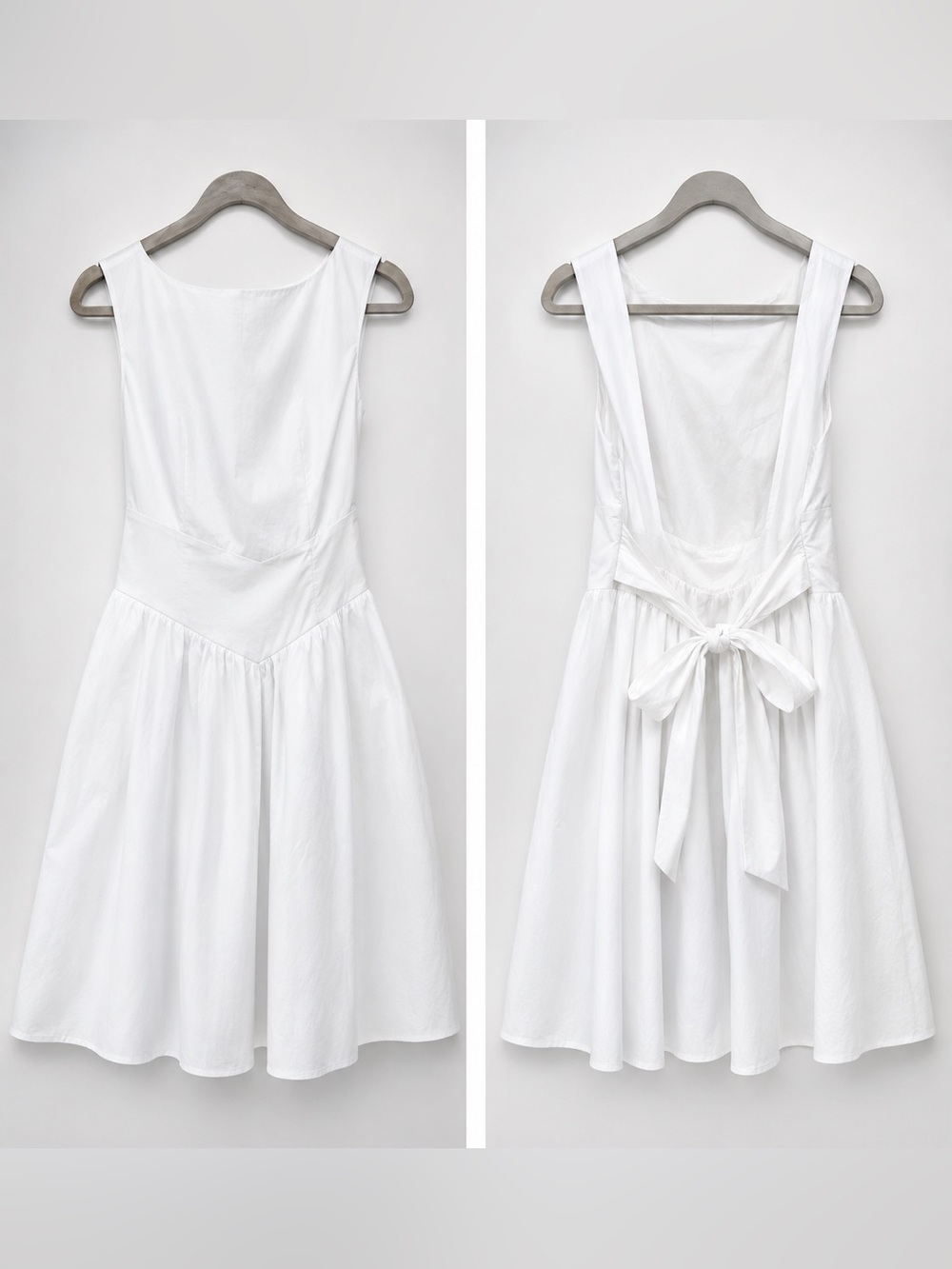 wild fable White Asymmetrical Fit-and-Flare Dress